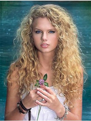 Fashion Blonde Curly Taylor Swift Wigs