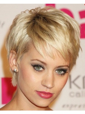 Fabulous Short Blonde Capless Wig
