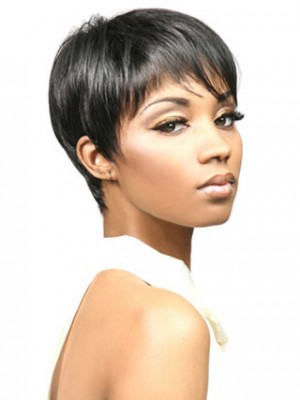 Boy Cut Synthetic Capless Wig