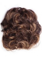 Pull Thru Human Hair Clip in Hairpiece 