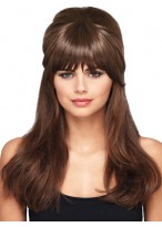 Synthetic Clip In Bangs 