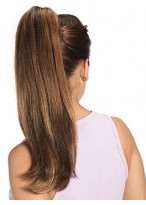 16" Straight With Claw Clip Human Hair Ponytail 