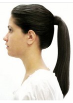 14" Straight Layered Heat Resistant Synthetic Ponytail 