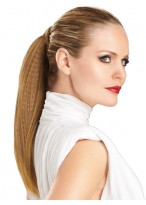 Crimped Texture Straight Ponytail 