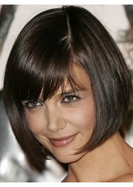 Straight Chin Length Lace Front Wigs 