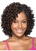 Dazzling Short Curly Lace Front Wigs 