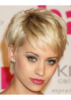 Fabulous Short Blonde Capless Wig 