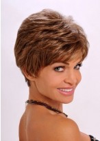 Discount Auburn Wavy New Synthetic Wigs 
