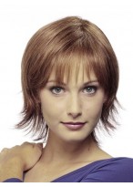 Brown Capless Remy Human Hair Wig-WWA060 