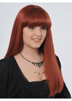 Red Full Lace Remy Human Hair Wig-WWA115 
