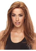 Red Monofilament Remy Human Hair Wig-WWA137 