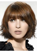 Brown Capless Synthetic Wig-WWA282 