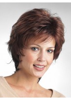 Brown Capless Synthetic Wig-WWA296 