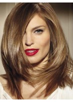 Auburn Lace Front Remy Human Hair Wig-WWA438 