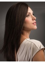 Brown Capless Remy Human Hair Wig-WWA543 