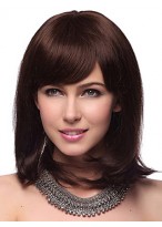 Auburn Capless Remy Human Hair Wig-WWA547 