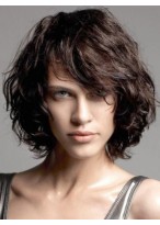 Black Lace Front Remy Human Hair Wig-WWA652 