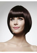 Straight Short Bob Synthetic Capless Wig 