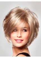 Smooth Layered Elastic Sides Synthetic Wig 