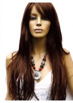 20" Natural Straight Remy Human Hair Lace Front Wig 