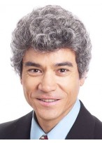 6" Curly Capless Synthetic Mens Wig 
