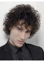 Custom Super Charming Short Synthetic Hair Mens Wigs 