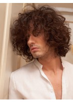 Fancy Short 100% Indian Remy Hair Mens Wigs 
