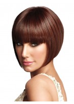 Short Synthetic Capless Cut Bob Wig 