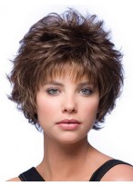 Curly Mixed Layered Short Capless Wig 