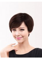 Capless Short 100% Human Hair Wigs 
