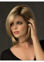 Sleek Straight Synthetic Medium Length Wig 