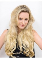 Long Wavy Luxurious Synthetic 3/4 Wig 