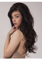 Long Tousled Waves Synthetic 3/4 Wig 