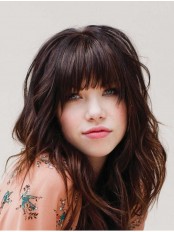 Brown Wavy Lace Front Carly Rae Jepsen Wigs