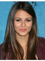 Victoria Justice's Straight Brown Human Hair Wig