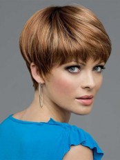 Auburn Lace Front Remy Human Hair Wig-WWA147