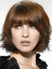 Brown Capless Synthetic Wig-WWA282