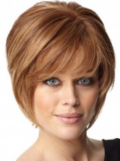 Red Capless Remy Human Hair Wig-WWA318