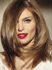 Auburn Lace Front Remy Human Hair Wig-WWA438