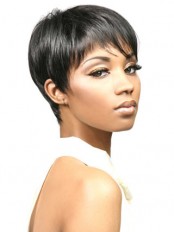 Boy Cut Synthetic Capless Wig