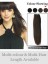 Silky Soft Remy Human Hair Straight Full Head Extensions
