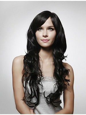 Black Capless Remy Human Hair Wig-WWA006