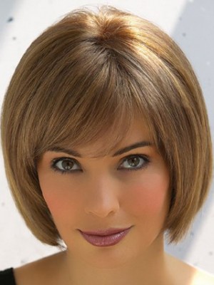Brown Capless Remy Human Hair Wig-WWA245