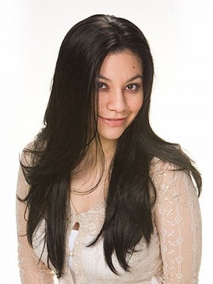 Black Capless Synthetic Wig-WWA298