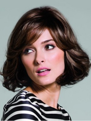 Brown Lace Front Remy Human Hair Wig-WWA655