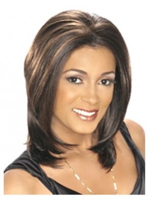 Lace Front Medium Straight Synthetic Wig