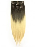 Dip Dye Clip-in Straight Hair