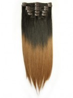 Dip Dye Clip-in Straight Hair