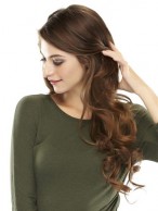 Long Human Hair Clip in Fringe