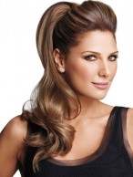 Pressure Sensitive Clips Synthetic Wavy Ponytail